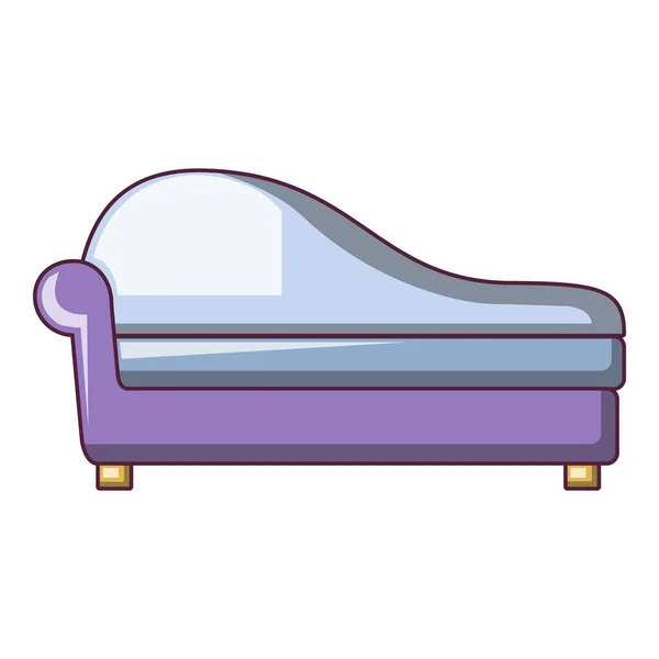 Gammaldags soffa ikon, tecknad stil — Stock vektor