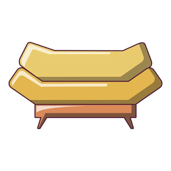 Icona divano di marca, stile cartone animato — Vettoriale Stock