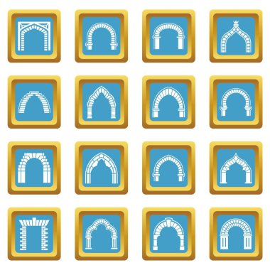 Kemer türleri simgeler kümesi sapphirine kare vektör