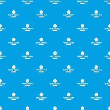 Fırça aracı desen vektör kesintisiz mavi