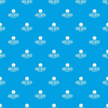 Şövale sanatçı desen vektör kesintisiz mavi