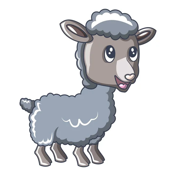Çocuk koyun simgesi, karikatür tarzı — Stok Vektör