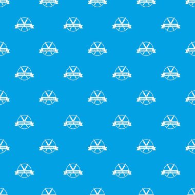 Resim salonu desen vektör kesintisiz mavi