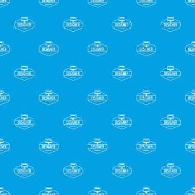 Tasarımcı desen vektör kesintisiz mavi