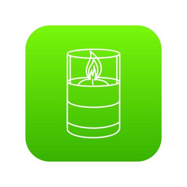 Mum cam yeşil simge vektör