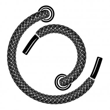 Çift ayakkabı bağı simgesi, basit tarzı