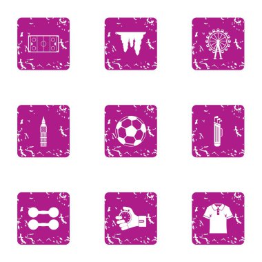 Spor ticaret simgeler kümesi, grunge tarzı