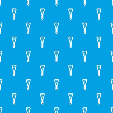 Saç fırçası desen vektör kesintisiz mavi