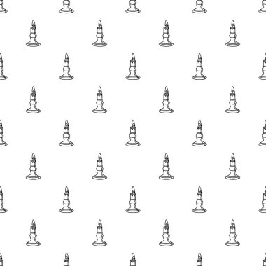 Yanmış mum tasarlamak vektör sorunsuz