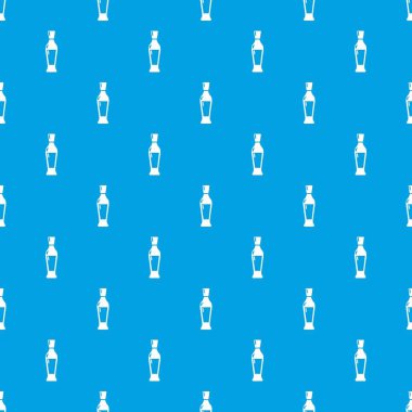 Şarap şişesi desen vektör kesintisiz mavi