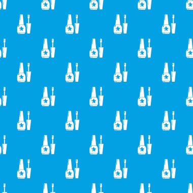 Tırnak cilası desen vektör kesintisiz mavi