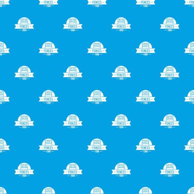 Çit bariyer desen vektör kesintisiz mavi