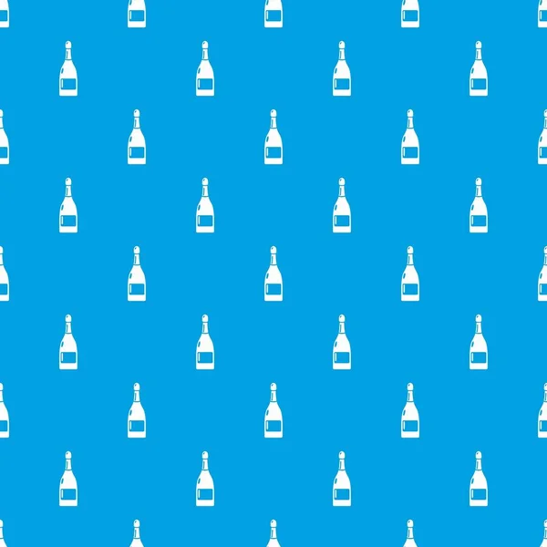 Szablon szampan wektor bezszwowe niebieski — Wektor stockowy