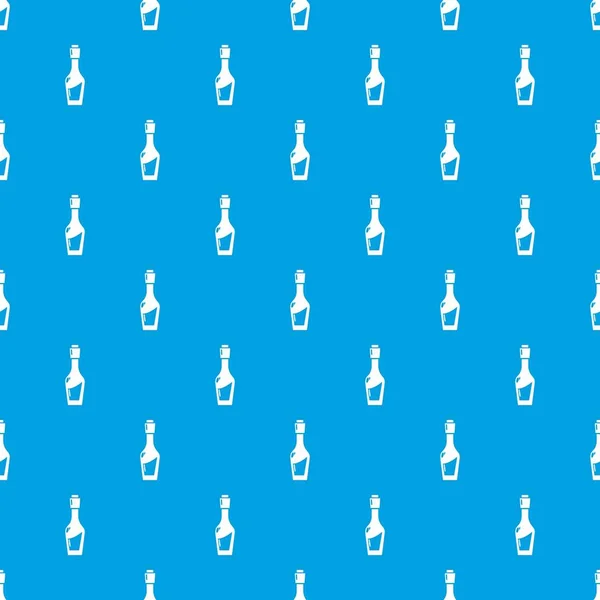 Ocet butelkę szablon wektor bezszwowe niebieski — Wektor stockowy