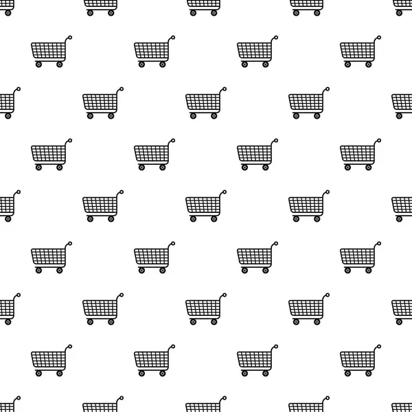 Trolley pattern vector seamless — Stock Vector