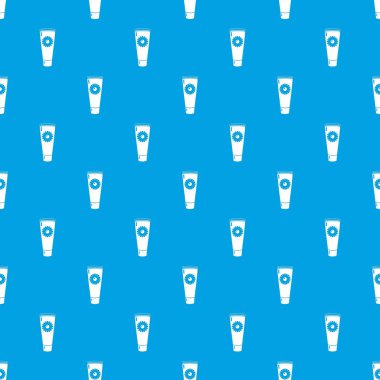 Tüp krem desen vektör kesintisiz mavi