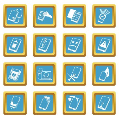 Simgeler kümesi sapphirine kare vektör onarım telefonları tamir