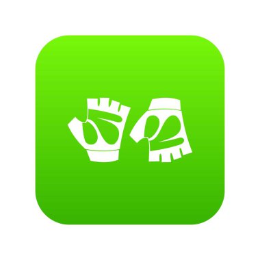 Bisiklete binme eldiven simgesi dijital yeşil