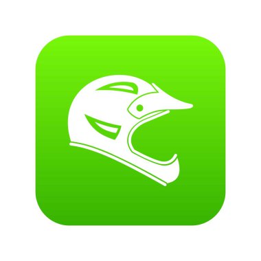 Bisiklet kask simgesi dijital yeşil