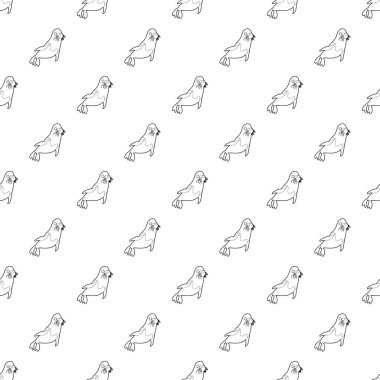 Kürk mühür tasarlamak vektör sorunsuz