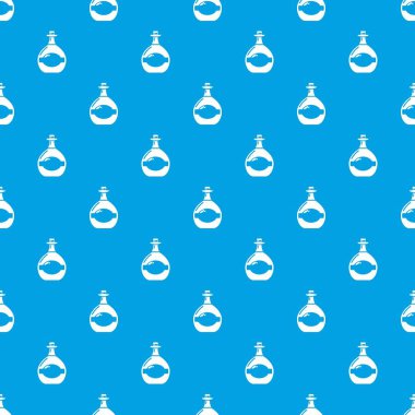 Pot karınlı şişe desen vektör kesintisiz mavi