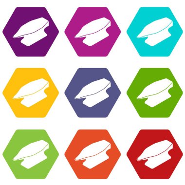 9 vektör örs Icons set