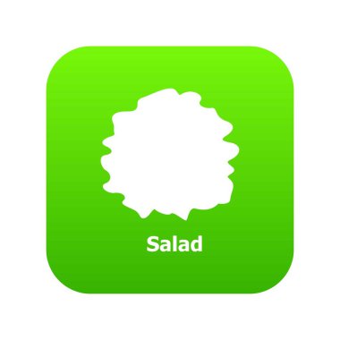Salata yeşil simge vektör