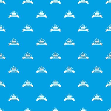 Temizlik ev desen vektör kesintisiz mavi