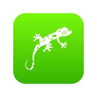 Bukalemun simgesi dijital yeşil