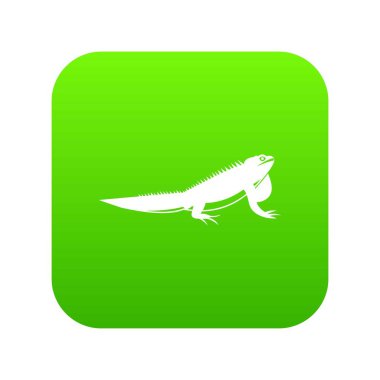 İguana simgesi dijital yeşil