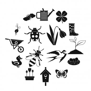 Bahar Icons set, basit tarzı