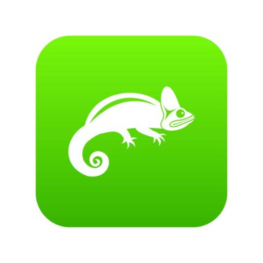 Bukalemun simgesi dijital yeşil