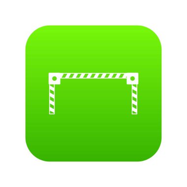 Bariyer simgesi dijital yeşil