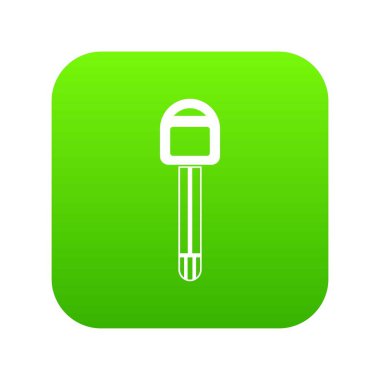 Araba anahtar simgesi dijital yeşil