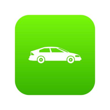 Araba simgesi dijital yeşil