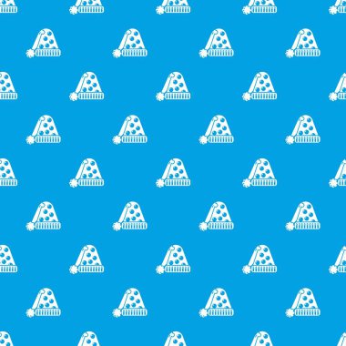 Uyku desen vektör kesintisiz mavi şapka