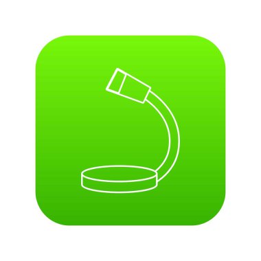 Tablo mikrofon simgesi yeşil vektör