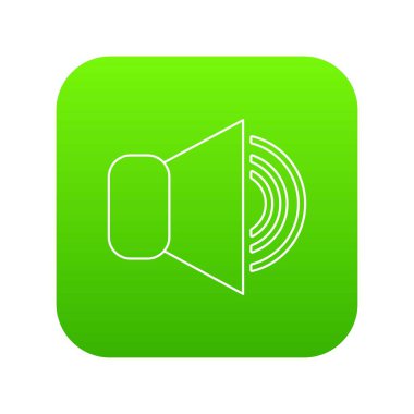 Yeşil simge vektör sesini