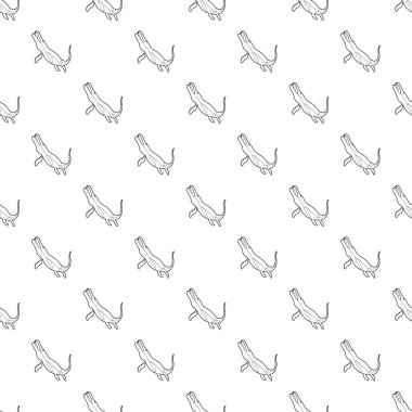 Sualtı dinozor araba tasarlamak vektör sorunsuz