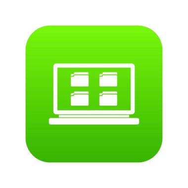 Masaüstü simgesi dijital yeşil