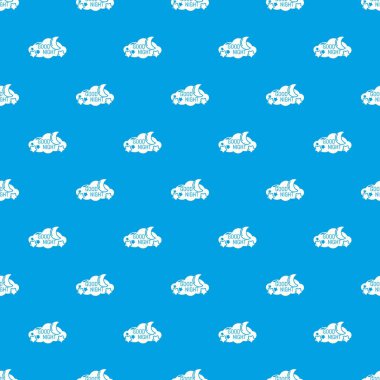 Uyku desen vektör kesintisiz mavi