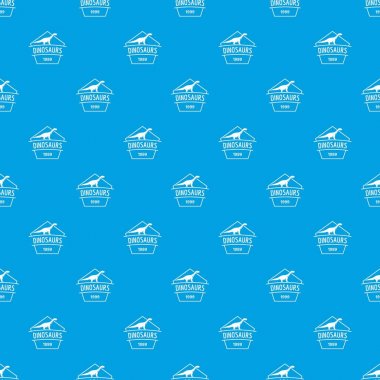 Dinozor desen vektör kesintisiz mavi