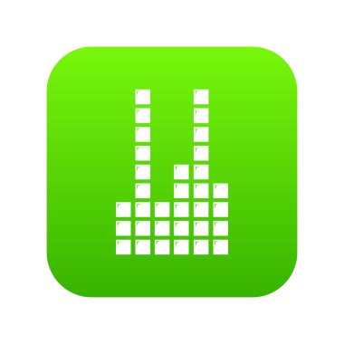 Equalizer'ı yeşil simge vektör