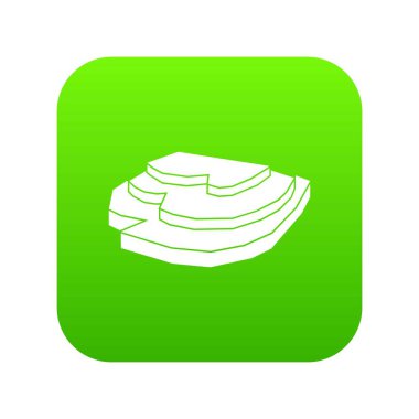 Pirinç alan simgesi dijital yeşil