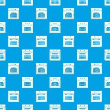 Mutfak soba desen vektör kesintisiz mavi