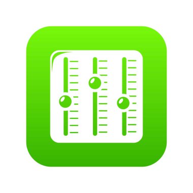 Ses karıştırıcı yeşil simge vektör