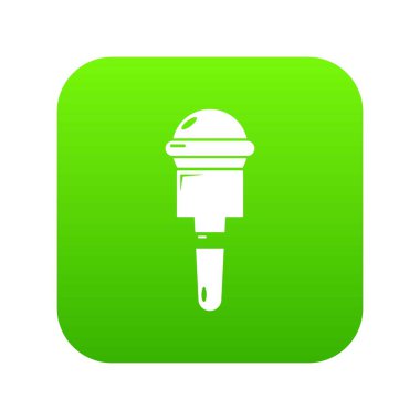 Mikrofon simgesi yeşil vektör