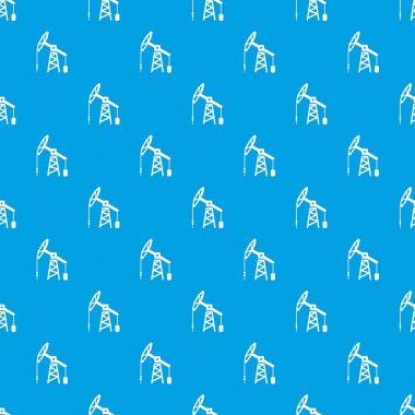 Petrol sondaj platformu desen vektör kesintisiz mavi