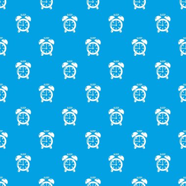 Çalar saat desen vektör kesintisiz mavi