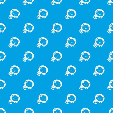 Uyuyan aslanı desen vektör kesintisiz mavi